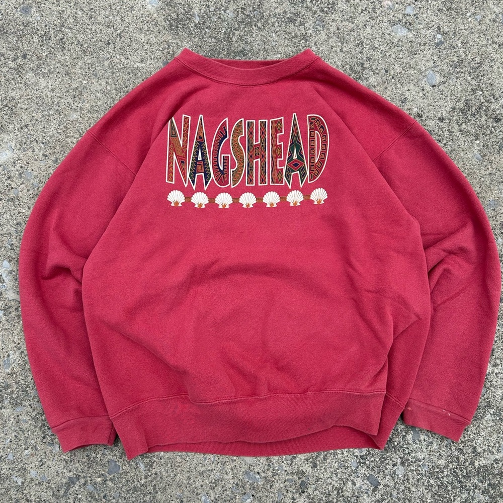 90’s vintage Nagshead Red Crewneck Sweatshirt